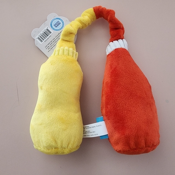 Bark Pass the Condimutts Dog Toy-Terrific Tug Toy, Squeaker, Crazy Crinkle Toy - Picture 2 of 7